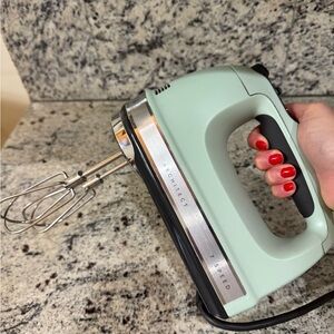 KitchenAid Architect Light Green (mint) Hand Mixer
